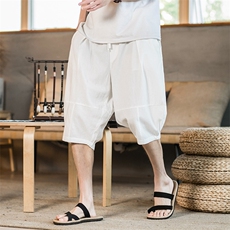 2026夏季新款棉麻风宽松休闲裤短裤拼接大码休闲裤DK15-P25，男装牛仔裤，电商B277(原6028)