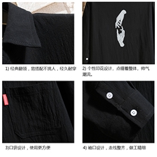 QC58147-P45亚七分袖衬衫男大码五分袖衬衣男短袖，男装衬衫，电商A040A