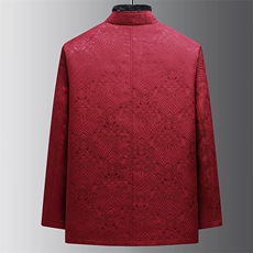唐装毛领羽绒服套装风90白鸭羽绒服可脱卸内胆外套TF823-P235，男装羽绒服，星座1105-3