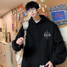350g华棉潮牌印花连帽卫衣男女休闲春秋宽松时尚上衣5106-P43网图，男装卫衣，电商B245