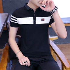 8018-男士夏季POLO衫短袖韩版潮流修身帅气2021夏天新款t恤，男装T恤，电商D310（原电商305）