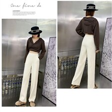 直筒复古女裤，其它，冬进一族