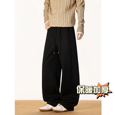 25冬季加厚保暖潮牌毛呢休闲弯刀裤5885-特批4998，男装棉衣，电商C305A