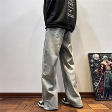 k1068-p55-控78M-5XL现货宽松cleanfit牛仔裤港风高阶黑暗牛仔，男装牛仔裤，星座116