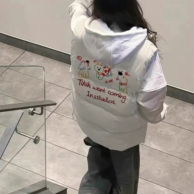 高级感洋气马甲女秋冬保暖超火设计感时髦百搭坎肩背心外套,男装背心/马甲,星座506A
