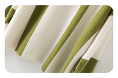 2025秋冬百搭时尚简约圆领拼色长袖针织衫，女装针织衫/毛衣，木淼羊绒