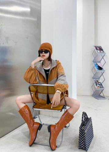 拼色风衣，女装风衣，MZ 原创