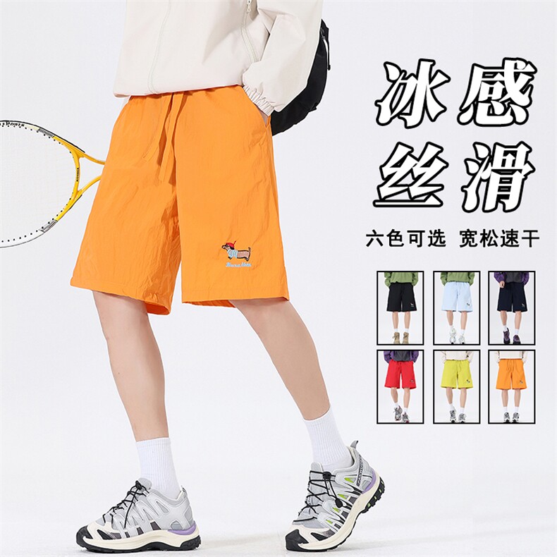 抖音得物尼龙高品质休闲短裤高街美式五分裤25XD23083特批8，男装休闲裤，电商A042