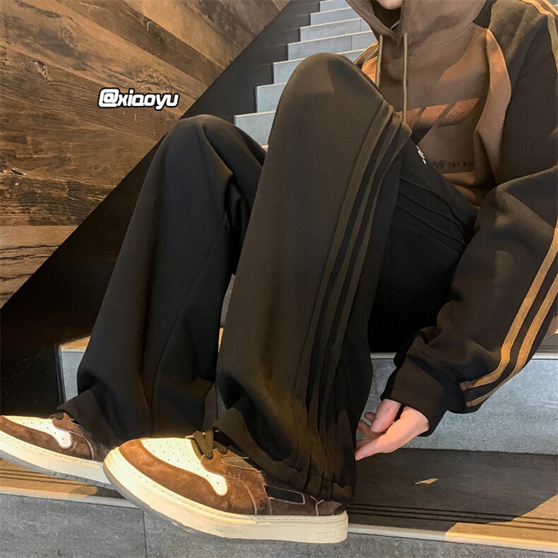 XZ616秋季新款印花卫裤折皱设计感休闲裤TY970M-5XLP45控58,男装休闲裤,星座512A（原616）