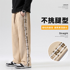 新款男百搭麂皮绒无影墙休闲裤XD8818-P60控98，男装休闲裤，星座717