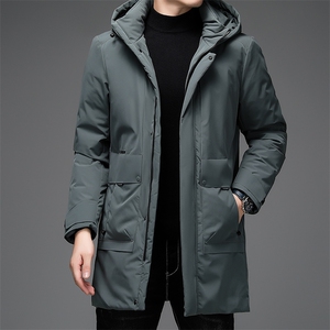 男士可脱卸帽羽绒服中长款加厚男装冬季休闲外套DFLDY1002-P300图片