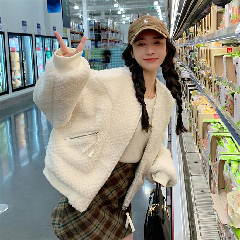 冬装羊羔毛加厚外套浙宝B2楼239-P165-控245，女装羊羔毛/颗粒绒，姿衣轩