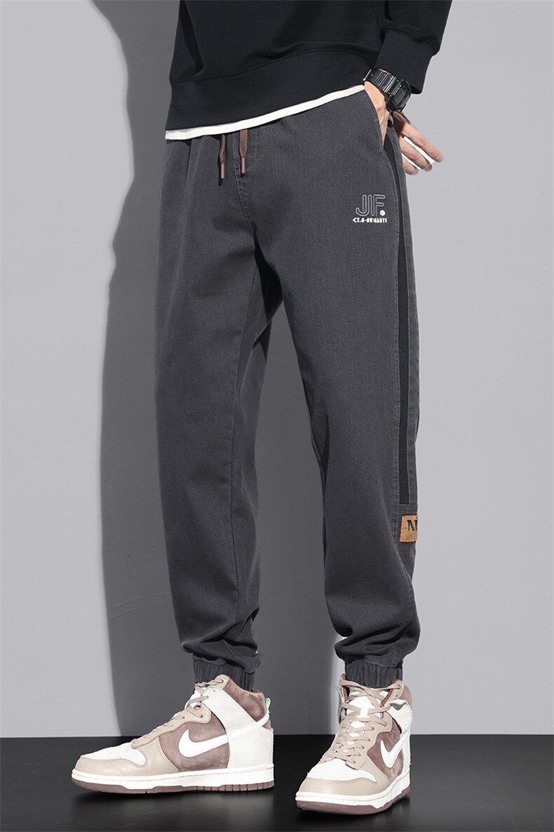 潮牌工装男士休闲裤秋冬加厚宽松束脚运动长裤Z8889-P40/加绒P48,男装工装外套,星座509