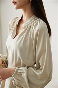 《现货》高端褶皱长款连衣裙,女装连衣裙,M&VC