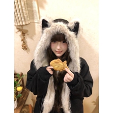 现货重磅硬挺boxy羽绒棉衣座山雕猫耳大毛毛领麂皮棉服冬外套，男装棉衣，电商A486