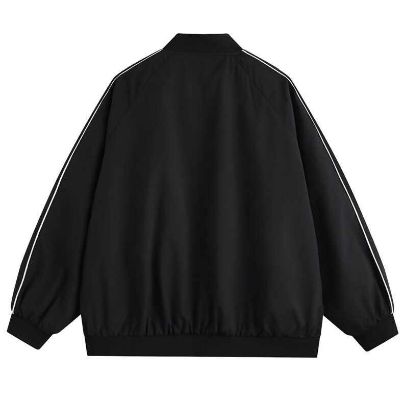 光板得物唯品二开春装包边棒球服夹克外套F605TP58,男装夹克,电商A247B