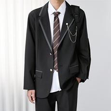 日系学院风DK制服男生西服套装ins英伦风学生痞帅西装外套班服潮，男装西服套装，星座516A