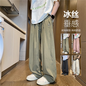 夏季新款冰丝透气山本裤宽松阔腿休闲裤B315-K25527-特p35控68图片