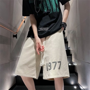 夏季潮牌ins百搭休闲中裤新款潮流沙滩5五分裤男士短裤 K3867-P25图片