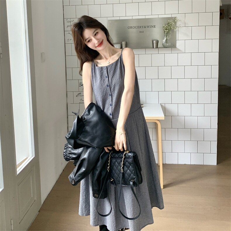 复古廓形皮衣C016-608-P185-K298,吊带背心连衣裙3093-P125-K208,女装皮衣,2C016
