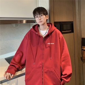 美式全棉400克连帽开衫宽松百搭休闲卫衣同步常规KS502-P50图片