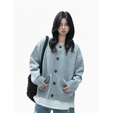 百搭时尚新款潮流简约文艺高质量北极绒开衫毛衣513AMY2696P60，男装针织衫/毛衣，星座513A