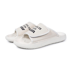 夏季新款男士拖鞋外穿一字拖凉鞋魔术贴真皮沙滩鞋男，男鞋拖鞋，电商A223