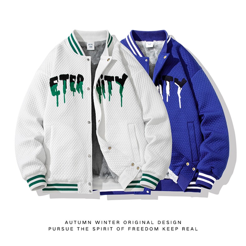 新款男加厚银狐绒内里重工艺针织外套白底平铺WT2415-P100控148图片