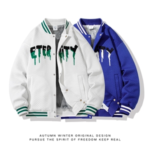 新款男加厚银狐绒内里重工艺针织外套白底平铺WT2415-P100控148图片