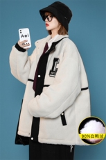 冬装中性风羊羔绒休闲外套加绒加厚羽绒服男女8103-P185控价258，男装羽绒服，电商A441-1