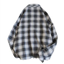 男潮流帅气外套时尚潮流ins大码宽松青少年男士休闲衬衫CS858-P35，男装衬衫，电商A128