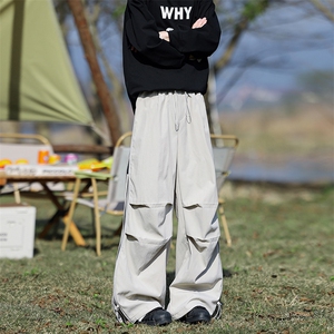 夏季侧边拉链休闲裤子超大码伞兵裤M-8XL高街软壳冲锋裤KZ1951P58图片