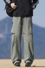 户外登山运动裤子男春夏2025新款休闲工装裤潮牌伞兵裤宽松直筒裤，男装休闲裤，星座914-1
