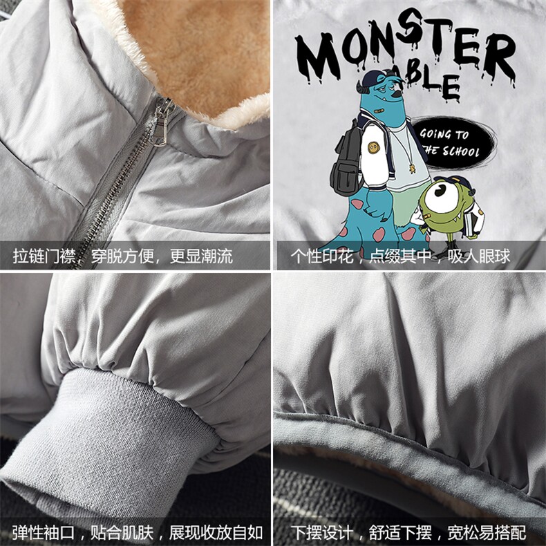 MY16074-P100加厚加绒连帽棉衣男大码棉服男面包服男,男装棉衣,电商A040A