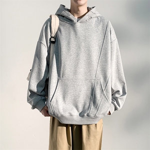 秋季现货纯色宽松二开卫衣男DSA157B-W6997-特P45图片