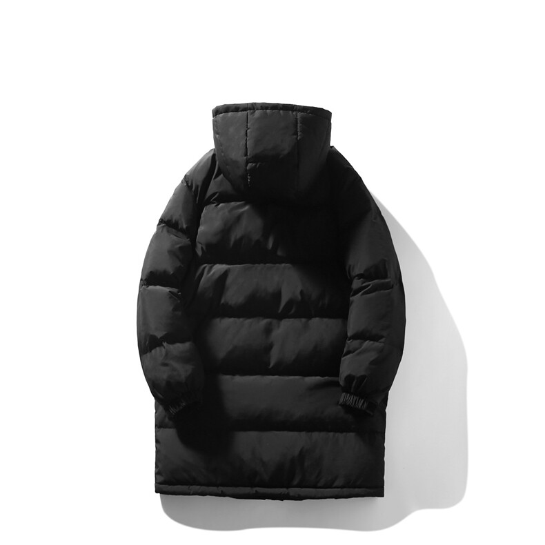 白鸭绒潮流光板连帽长款羽绒服保暖外套Y5850-P205【特价】,男装羽绒服,电商A007