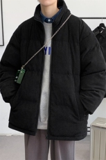 冬季青少年加绒加厚立领棉衣港风百搭大码棉服外套男女6223-P100，男装棉衣，电商A441-1