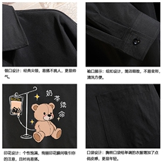 CS15194-P38加绒款-P48长袖衬衫男士大码宽松衬衣男寸衫砖墙，男装衬衫，电商A040A
