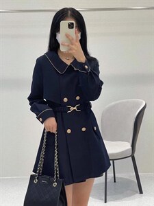 2921新品英伦风短款风衣图片