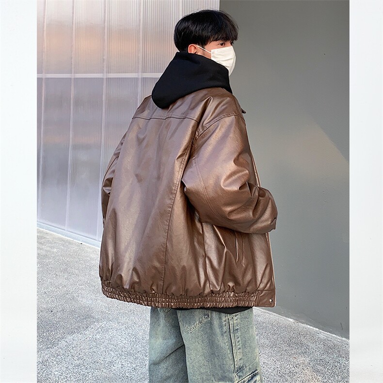 常规PY03-P88加棉MY03-P118现货皮夹克冬天防风皮棉衣棉服,男装夹克,电商B327