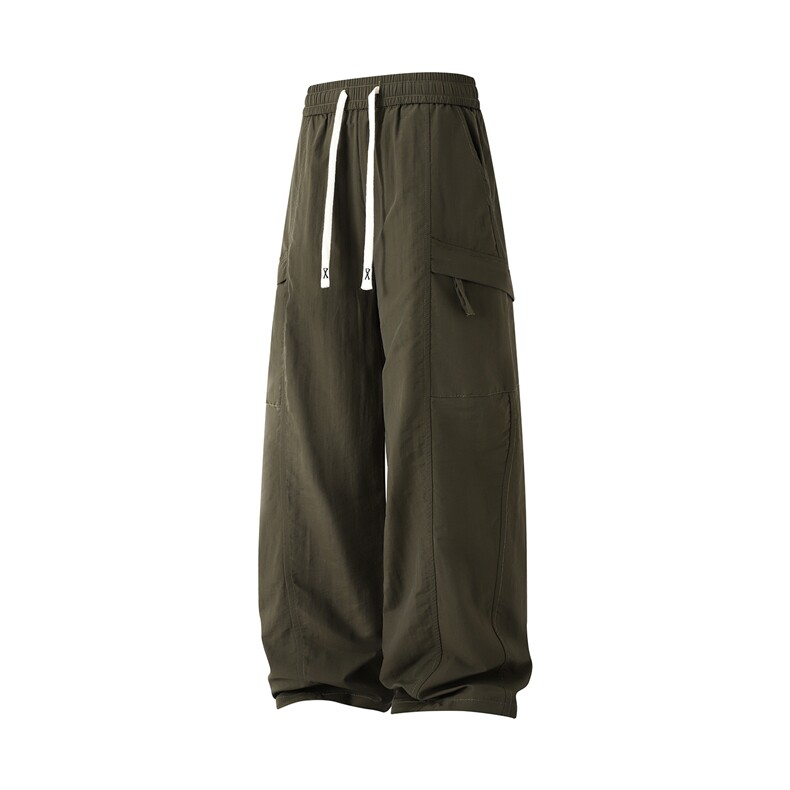 户外休闲宽松直筒秋季速干休闲裤K072立体锦纶(S-3XL)TP22,男装休闲裤,电商A088