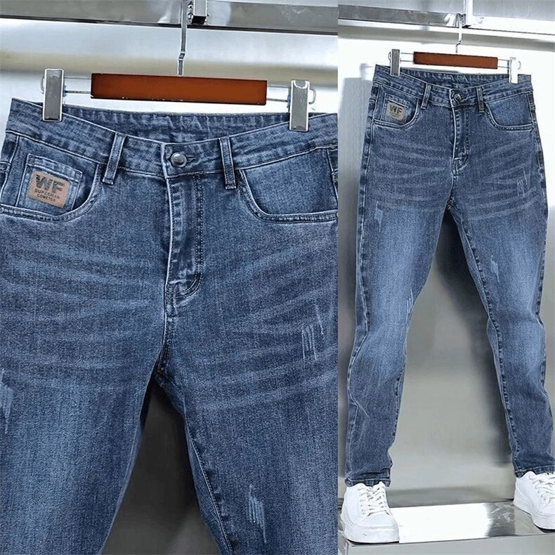1506-1/KA1851加绒/P53冬季加绒加厚高端潮牌牛仔裤男士百搭修身,男装牛仔裤,星座1506-1