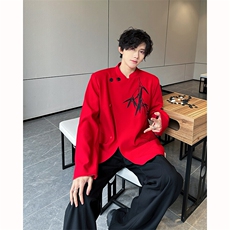 现货！25喜庆婚礼敬酒服新中式重工刺绣竹子西服外套xz109-p148，男装西服，电商B288