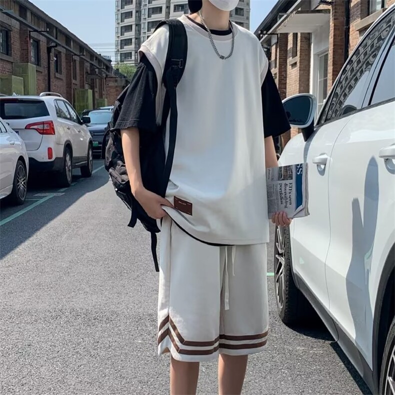 男潮流休闲套装宽松套装运动套装TZ9088P52,男装休闲套装,星座1116-2