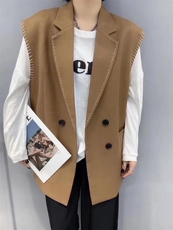 欧洲站欧货潮西装马甲女2021新款宽松百搭气质，女装西装，南门村口 8090