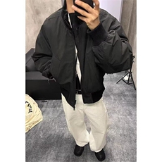 美式cleanfit立领短款棉衣外套男冬季保暖休闲百搭飞行员棒球服，男装夹克，星座506A