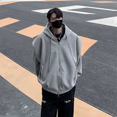 垫肩卫衣男韩版潮流连帽高街帅气2025春季ins宽松外套WB195-P45，男装卫衣，星座412-3