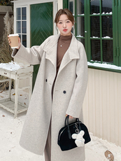 现货主推70毛手工羊毛大衣210K6339-P255-K378，女装双面呢大衣，浙宝210（原浙宝191）