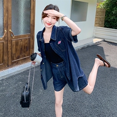现货~~~薄款天丝牛仔套装P135188，女装套装/套裙，2C262