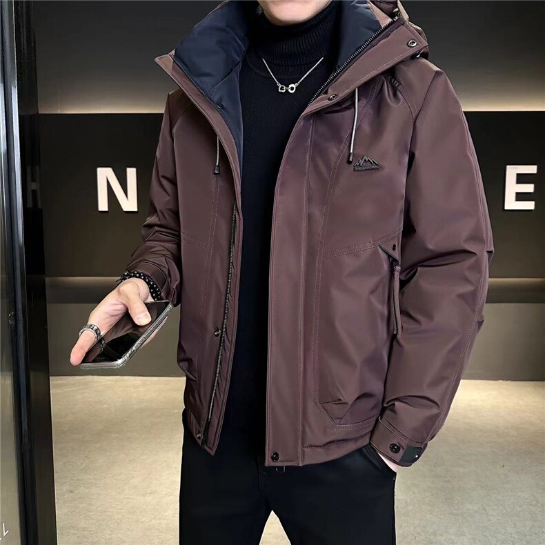 2025标50白鸭绒冬季新款男士连帽休闲羽绒外套男Y208，女装短外套，星座310B-3